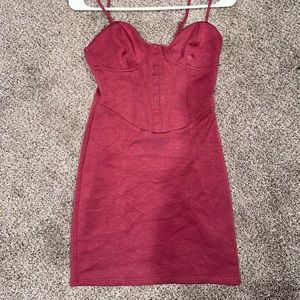 Blush pink mini dress